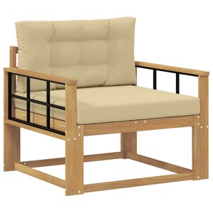 vidaXL Sofa de milieu extérieur Polyester Blanc