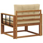 vidaXL Sofa de milieu extérieur Naturel