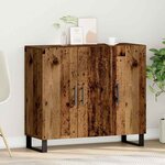 vidaXL Buffet Bois ancien 90 x 34 x 80 cm Bois d'ingénierie