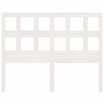 vidaXL Tête de lit Blanc 205 5x4x100 cm Bois massif de pin