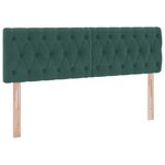 vidaXL Lit de Rangement avec matelas Vert foncé 140 x 190 cm Velours