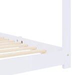 vidaXL Cadre de lit d'enfant Blanc Bois de pin massif 70x140 cm