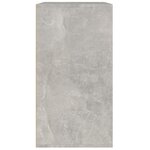 vidaXL Armoire à cosmétiques Gris béton 80x40x75 cm Bois d'ingénierie