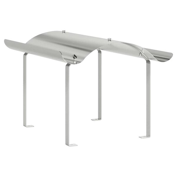 vidaXL Chapeau de cheminée Argent 59.5 x 50 x 36.5 cm Acier inoxydable