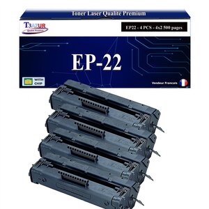 T3AZUR -4x Toners compatibles avec Canon EP22 (1550A003) pour Canon LBP1120  LBP800  LBP810