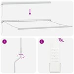 vidaXL Auvent rétractable automatique bordeaux 500x300 cm