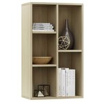 vidaXL Bibliothèque/Buffet Chêne sonoma 50x25x80 cm Bois d’ingénierie