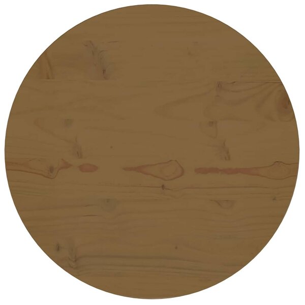 vidaXL Dessus de table Marron Ø60x2 5 cm Bois de pin massif