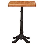 vidaXL Table bistrot Marron 50 x 50 x 76 cm Bois d'Acacia Massif