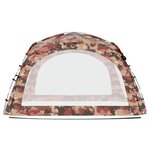 vidaXL Tente de réception avec LED et 4 parois 3 6x3 6x2 3m Camouflage