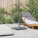 vidaXL Socles de parasol d'extérieur Bois foncé 45 x 45 x 31 cm Acier