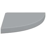 vidaXL Étagères d'angle flottantes 2 Pièces gris 35x35x3 8 cm MDF