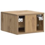 vidaXL Cabinet de chevet mural Chêne artisanal 34 5 x 33 x 20 cm