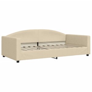 vidaXL Lit de repos crème 100x200 cm tissu