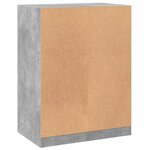 vidaXL Garde-robe gris béton 77x48x102 cm bois d'ingénierie