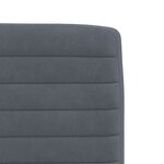 vidaXL Chaises à manger lot de 4 Gris foncé Velours