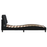 vidaXL Cadre de lit sans matelas noir 100x200 cm velours