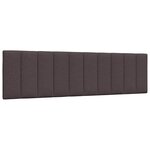 vidaXL Cadre de lit sans matelas marron foncé 180x200 cm tissu