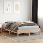 vidaXL Cadre de lit sans matelas 120x200 cm bois de pin massif
