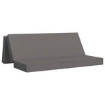 vidaXL Canapé-lit pliable 200 x 67 x 45 cm Gris clair