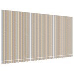 vidaXL Tissu de remplacement pour auvent rayures multicolores 6x3 m