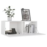 vidaXL Ensemble de meubles TV 10 Pièces Blanc Bois d'ingénierie