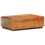 vidaXL Table basse 90x60x29 cm Bois de récupération massif