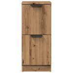 vidaXL Buffets 2 Pièces chêne artisanal 30x30x70 cm bois d'ingénierie