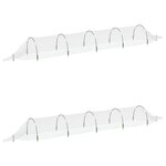 vidaXL Tunnels en filet 2 Pièces 1 5x5 m fibre de verre et PP