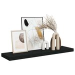 vidaXL Étagère murale flottante noir 90x23 5x3 8 cm MDF