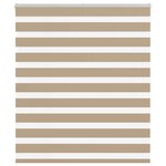 vidaXL Store zèbre marron sable largeur du tissu 130 9 cm polyester