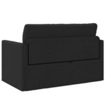 vidaXL Canapé-Lit Noir 124 x 71 x 78 cm tissu