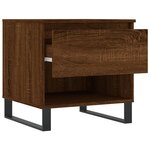 vidaXL Table basse chêne marron 50x46x50 cm bois d'ingénierie