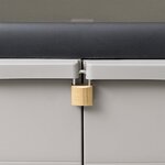 vidaXL Armoire de rangement de jardin avec 2 étagères Noir et gris