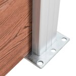 vidaXL Clôture de jardin WPC 699x106 cm Marron