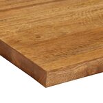 vidaXL Dessus de table 90x80x3 8 cm rectangulaire bois massif manguier