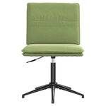vidaXL Chaise de salle à manger Vert clair Velours