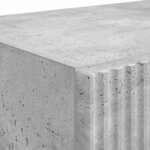 vidaXL Meuble TV mural Gris béton 59 5 x 31 x 80 cm Bois d'ingénierie