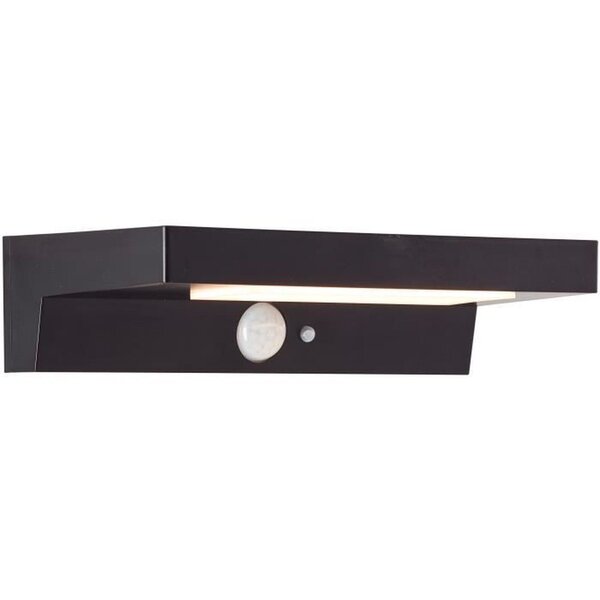 Applique extérieure LED et solaire détecteur de mouvement 4 W - Noir