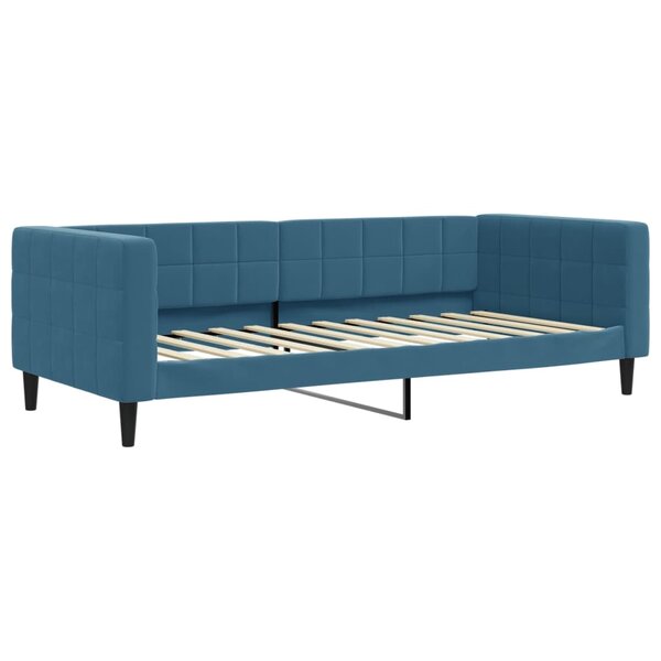 vidaXL Lit de repos bleu 90x200 cm velours