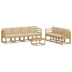 vidaXL Ensemble de canapés d'extérieur 7 pc