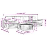 vidaXL Ensemble de canapés d'extérieur 5 pc Gris Naturel et Clair