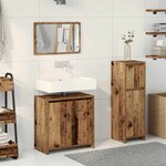 vidaXL Ensemble de meubles salle de bain 3 Pièces bois d'ingénierie