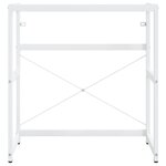 vidaXL Cadre de lavabo de salle de bain vasque à encastrer Blanc Fer