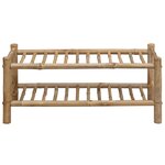 vidaXL Rack à chaussures 68 x 28 x 30 cm Bambou Naturel