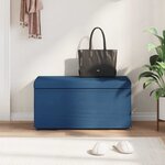 vidaXL Tabouret Bleu 81 x 41 x 40 cm Tissu et bois stratifié