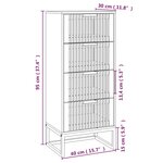 vidaXL Buffet haut blanc 40x30x95 cm bois d'ingénierie
