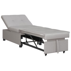 vidaXL Canapé-Lit Gris 194 x 67 x 37 cm tissu