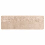 vidaXL Coureur de Tapis MARSA Beige 100 x 350 cm Polyester et PVC