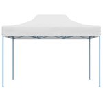 vidaXL Tente de réception pliable professionnelle 280x410x315 cm Acier Blanc